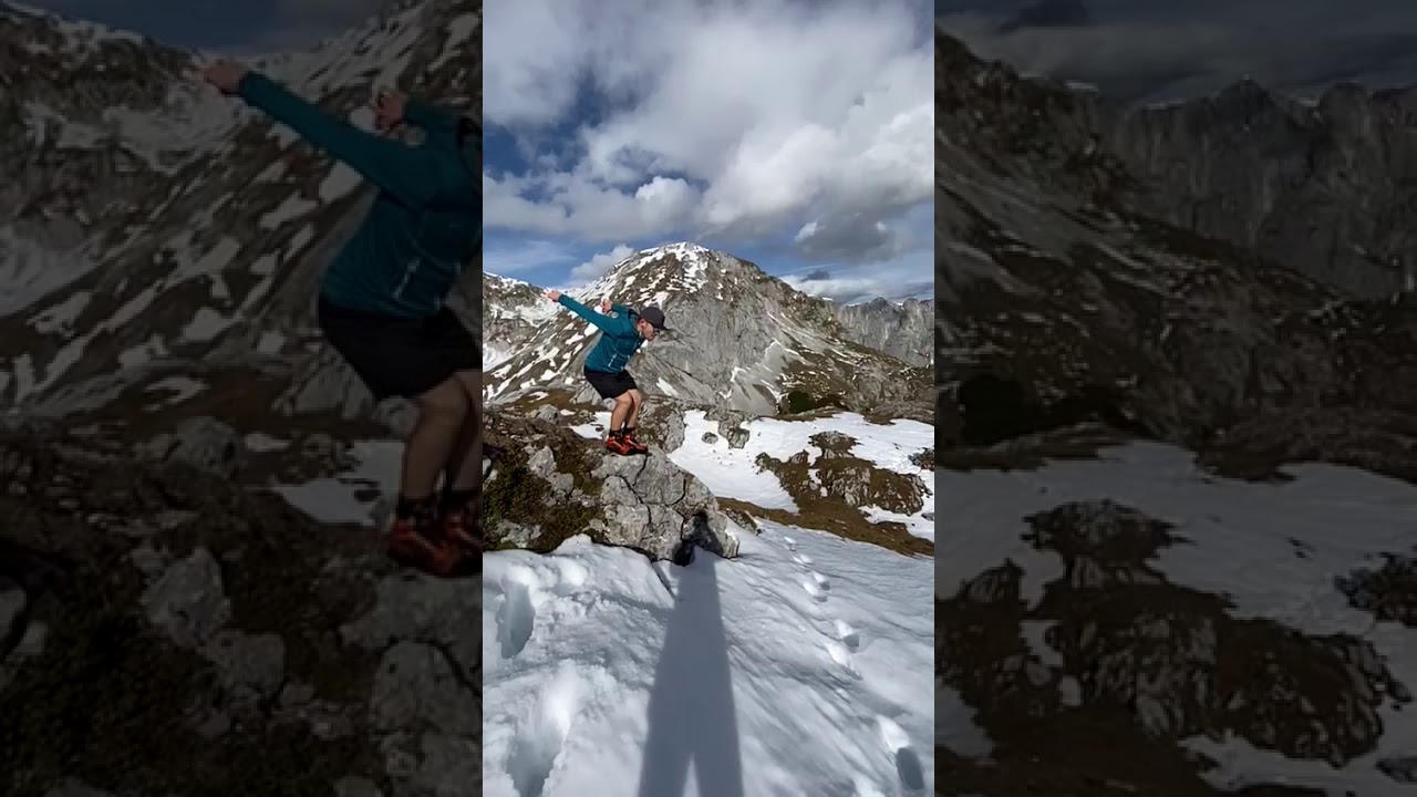 Slomo jump in the snow