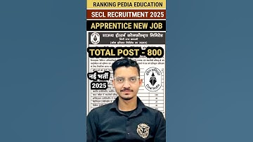 SECL Apprentice Recruitment 2025 Notification Out #shorts #secl #apprentice #seclapprentice2025 #job