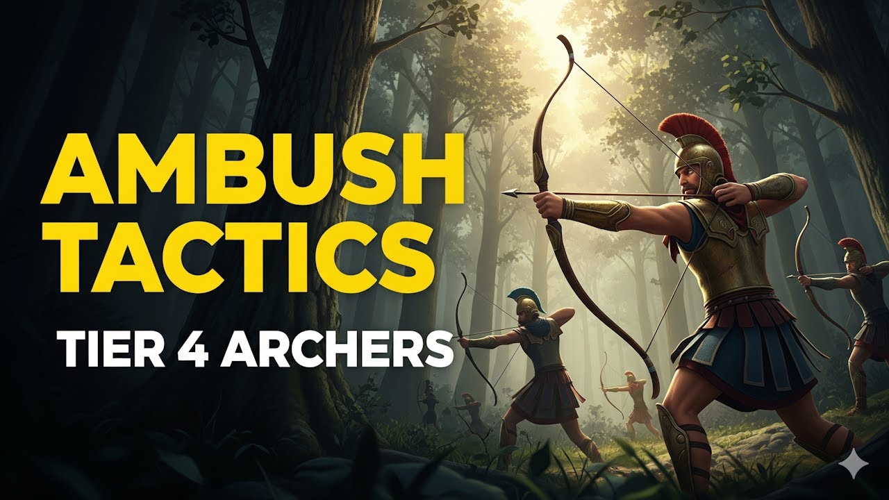 Total War: Arena | Greek Tier 4 Archers | Forest Ambush & Rear-Fire Tactics!