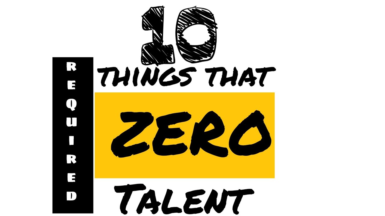 10 Things That Required Zero Talent #10 Things - YouTube