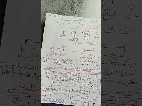 تعريف الدارة الكهربائية سنة أولى متوسط