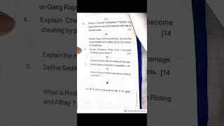 4th Semester all Questions Paper of 2024 BALLBH #semesterexam #lawstudy #ballbstudents #exam