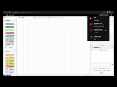 Node-RED navigation and