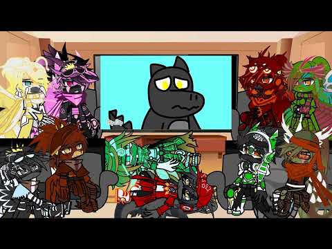 Kaijus react to godzilla x rodan ☠️ | Gacha club reaction video