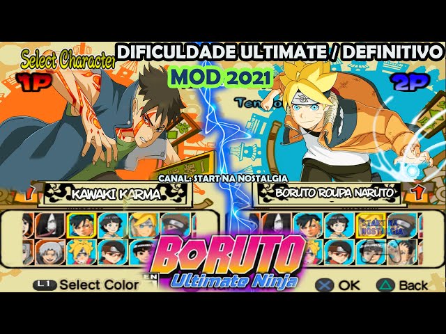 Naruto KM2 Vs Sakura Byakugou - AKATSUKI MOD - PS2 - Naruto Ultimate Ninja 5  