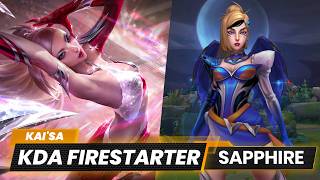 KDA FIRESTARTER Kaisa Skin | League of Legends | Sapphire Chromas