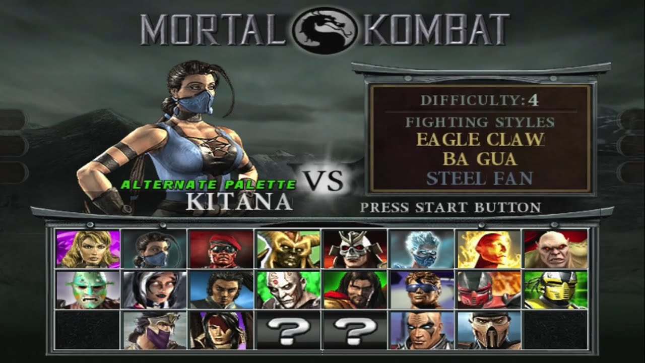 KITANA Alternate Pallet “Max Difficulty” - Ultimate Mortal Kombat Deception 