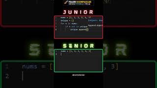 Python Has a Better Way to Remove Duplicates 🤯  #ai #coding #python #code #softwarearchitect #coding