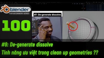 Bài 100: Cleanup các điểm trùng nhanh chóng, k cần thủ công nữa! |Blender cơ bản|Tự học Blender 2025