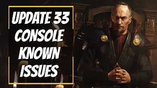 Update 33 Console Known Issues | Elder Scrolls Online