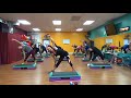 All Out Cardio Step & Kickboxing! High Calorie Burn!