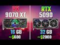 RX 9070 XT vs RTX 5090 | Test in 7 Games