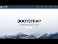 Bootstrap Website Design with Full Screen Landing Page - HTML, CSS &amp; Bootstrap