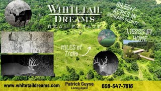 Southwest Wisconsin Driftless Region Ridge Top Home & Hunting Property