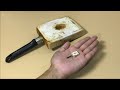 【ミニチュアDIY】100均のブリキ板で作るミニチュアフライパンMiniature frying pan that can be made in a short time