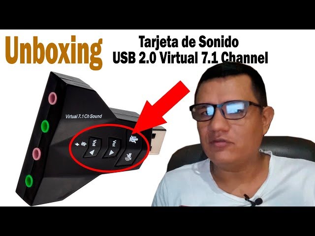 Tarjeta de sonido 7.1 CH externa USB