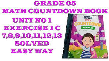 Class 5 Countdown Unit 1 Exercise 1c question no 7,8,9,10,11,12,13 completely solved