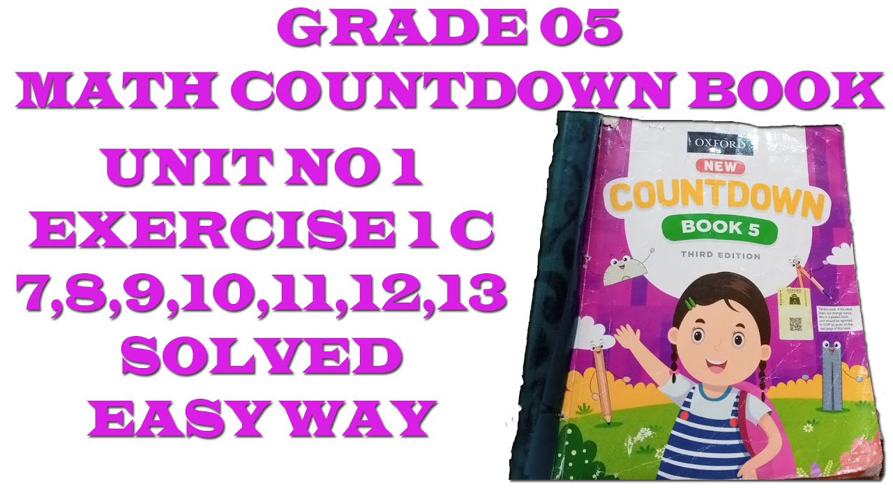 Class 5 Countdown Unit 1 Exercise 1c question no 7,8,9,10,11,12,13 ...