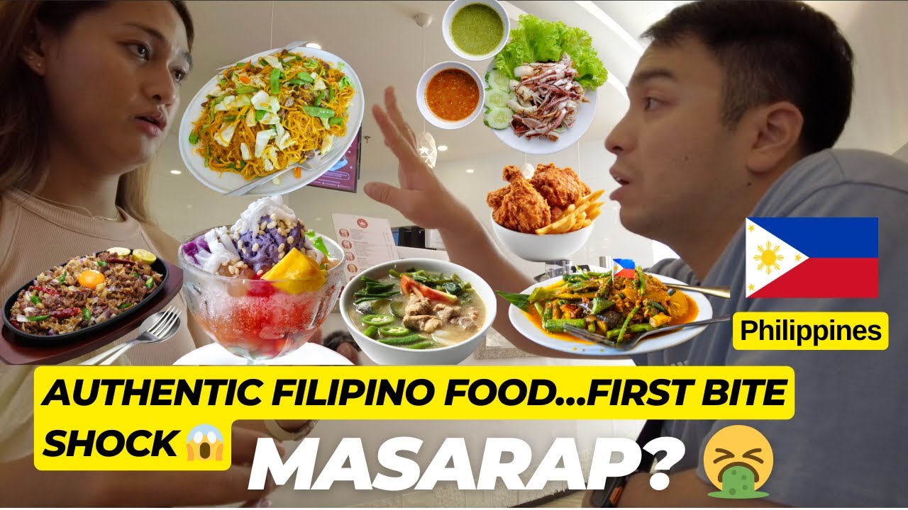 Authentic Filipino Food… FIRST BITE SHOCK 😱🇵🇭 Masarap?🤮