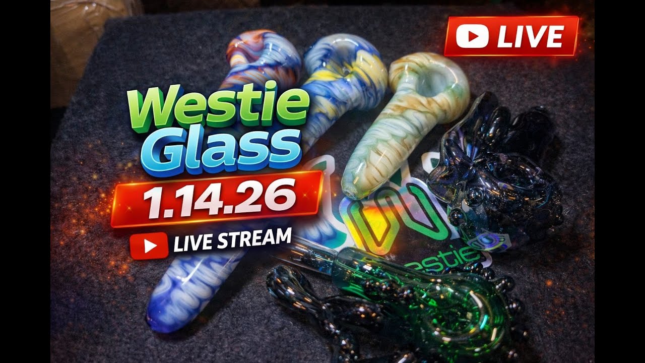 🔥Live Studio Day Making Glass⏰Productivity for Champs Trade Show in Austin!✨Westie Glass 1.14.26