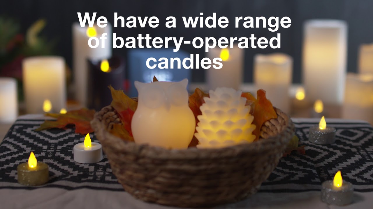 Battery-operated LED candles
