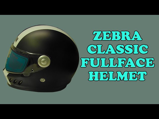Zebra fullface classic helmet unboxing and review