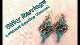 Silky Earrings Bead tutorial using silky beads @jrpdesignsbeading