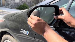Anti-Glare Customs - Removing KDX Anti-Film From Mirror