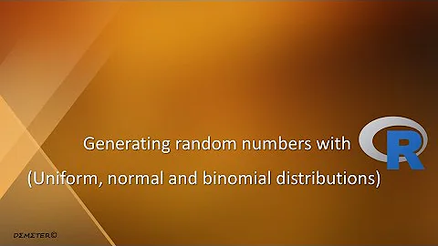 Generating random numbers with R (Uniform, normal and binomial distributions)