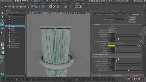 Using NCloth to make curtains in Maya 2022
