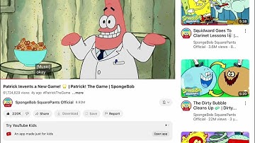 Patrick invents a new game - Squidward Goes To Jail