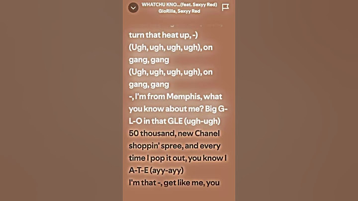 WHATCHU KNO ABOUT ME #lyrics #lyric #glorilla