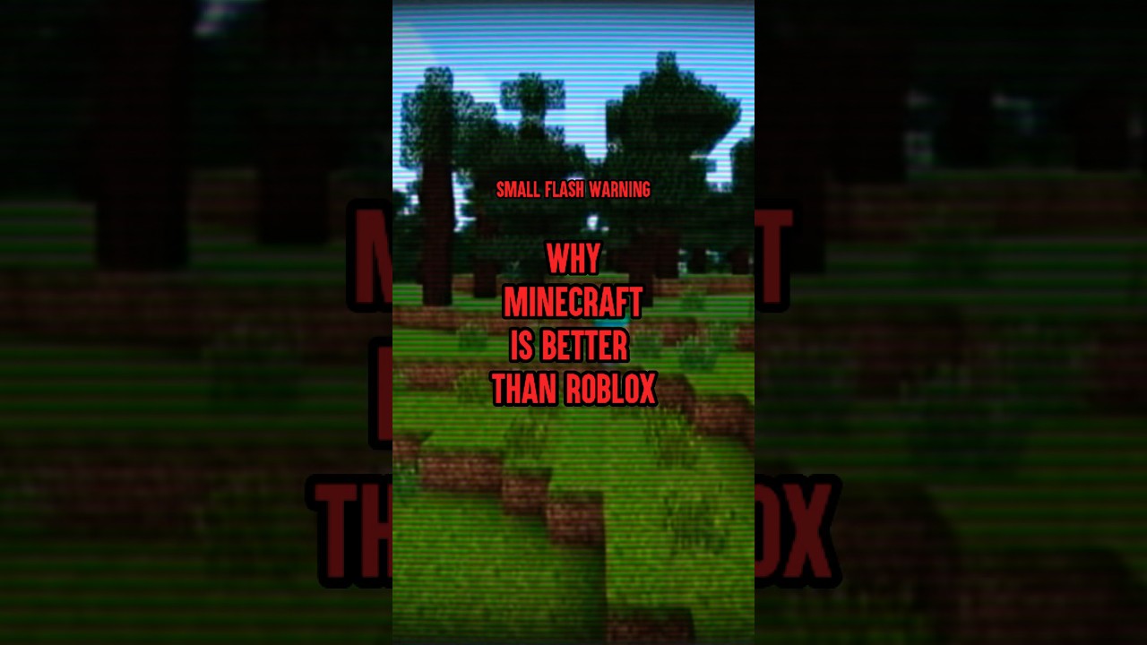 Why Minecraft Is Better Than Roblox Roblox Minecraft Shorts Fyp 