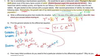 Section 5.1 - Differential Equatioins - Applications, Page 1