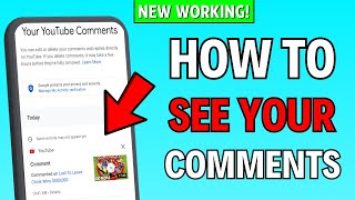 How to See Your Comments on YouTube (2024)