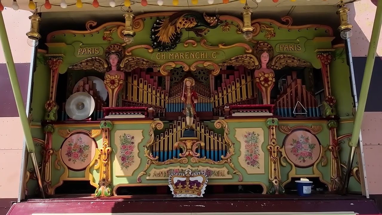 89 Key Marenghi fairground organ playing at Hellingly Festival of Transport 2025.