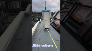 Flat roof parapet wall metal flashing installation #ofwlife #pinoyvancouver #pinoyabroad #canada