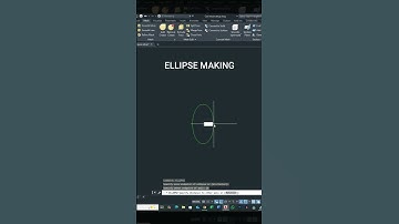 Ellipse make on autocad software #autocad #ellipse