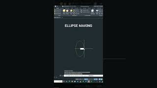 Ellipse make on autocad software #autocad #ellipse