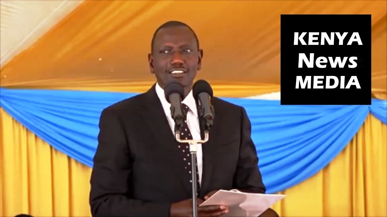 William Ruto Pays Tribute Speech to Prof Abel Mugenda funeral in Kiambu!!! newspaper mockup