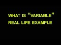 What is Variable | Real life example | Urdu/Hindi | Statistics Uop.