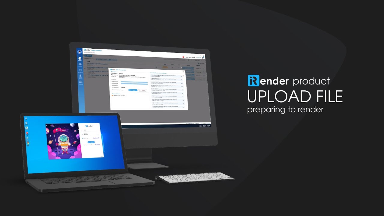 How to upload the file on iRenderFarm | iRender Cloud Rendering - YouTube