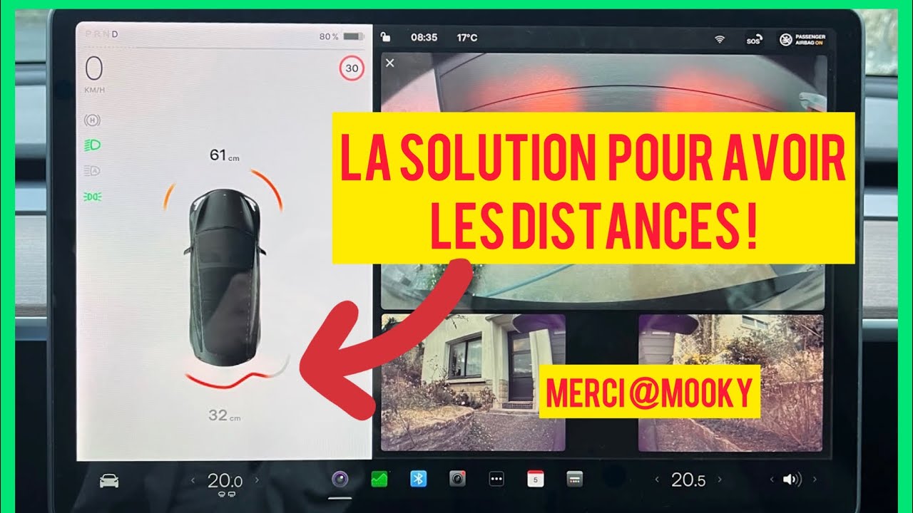 Tesla Distance Measurement La SOLUTION pour avoir les distances sur les TESLA livrées récemment ...
