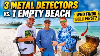 3 Metal Detectors vs. 1 Empty Beach (EPIC HUNT)