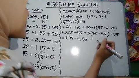TEORI BILANGAN : "FPB/GCD ~~ Sifat 8 Algoritma Euclid & Teorema Kongruensi Linier"