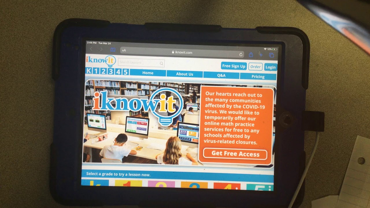 Iknowit math test online 3/25 - YouTube