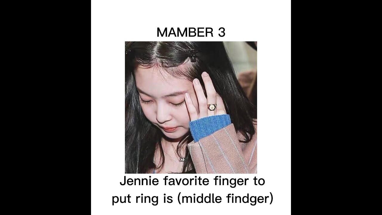 blackpink mambers favorite finger put of ring 