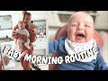 BABY MORNING ROUTINE ON MY OWN 2021 👶✨ | Real baby routine UK, 4 month old routine | HomeWithShan