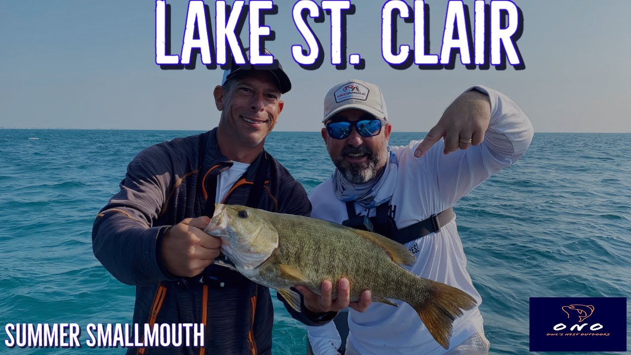 Lake St. Clair Summer Smallmouth Bass Fishing