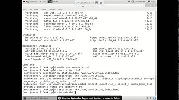 virtual hosting by apache web server in linux 7